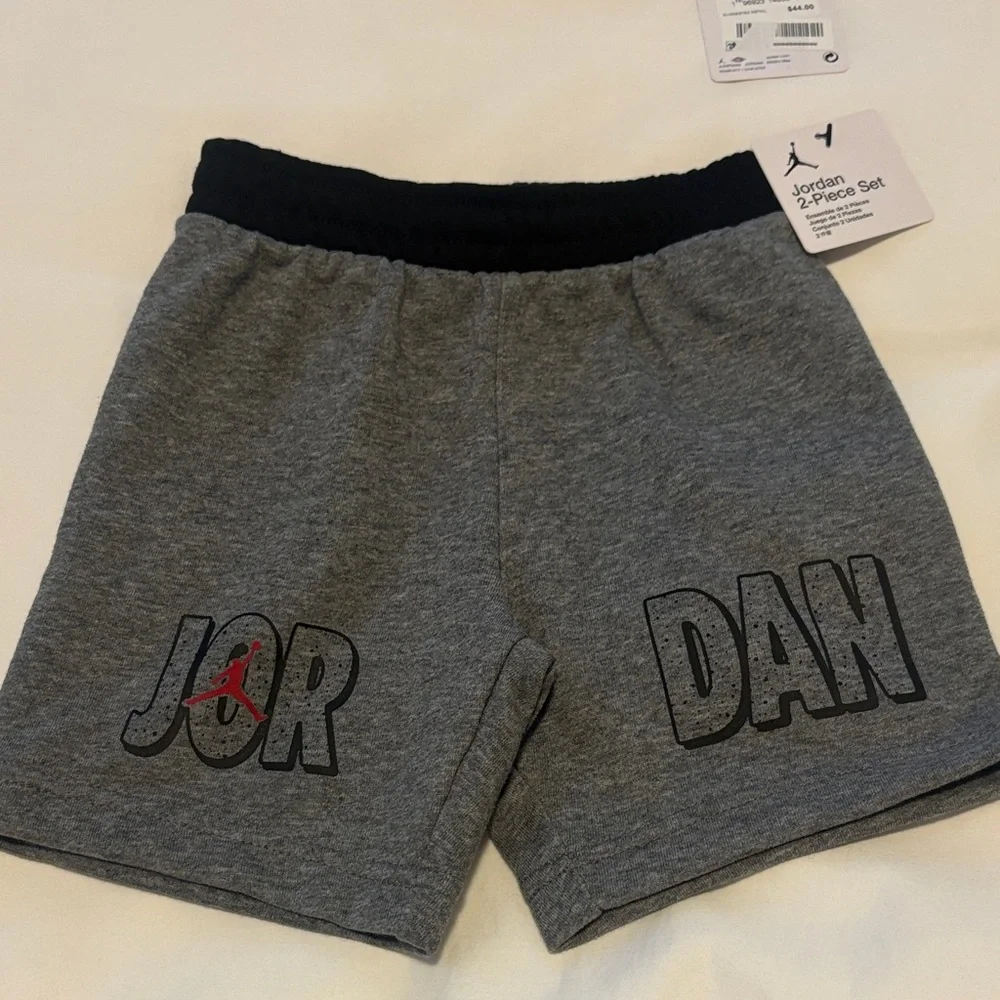 Jordan White and Gray Toddler Set
